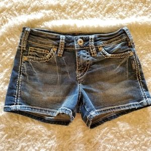 Silver Jean Shorts
